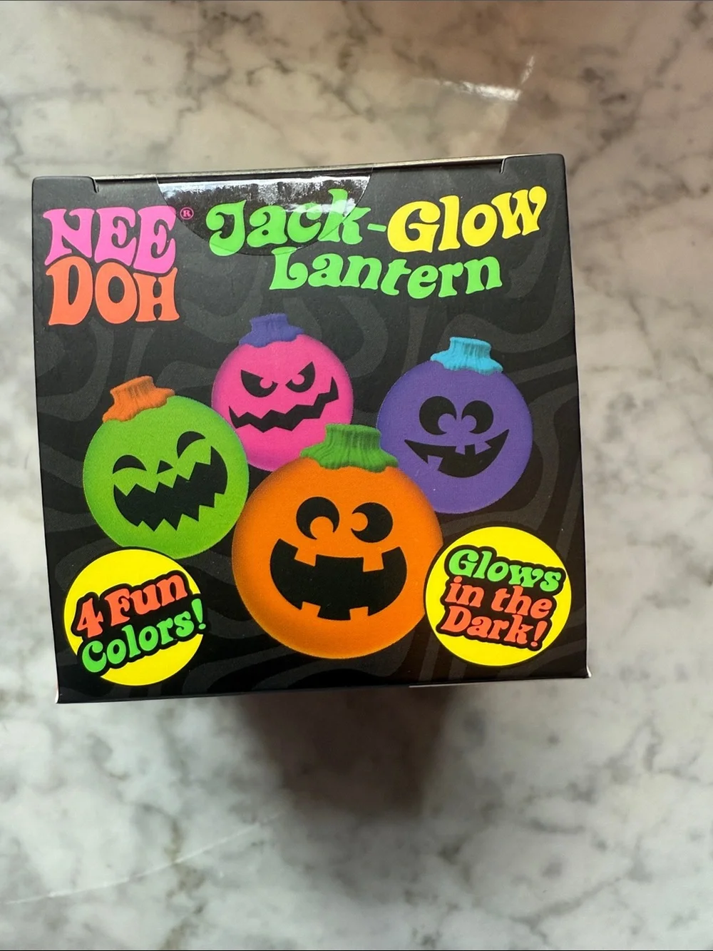 NeeDoh Jack-Glow Lantern Kids Toy - Pink Glow